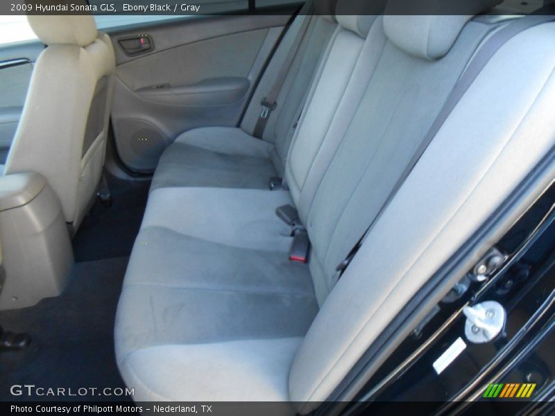 Ebony Black / Gray 2009 Hyundai Sonata GLS