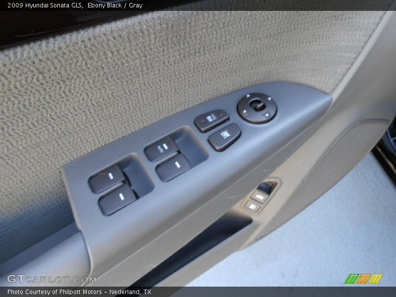 Ebony Black / Gray 2009 Hyundai Sonata GLS