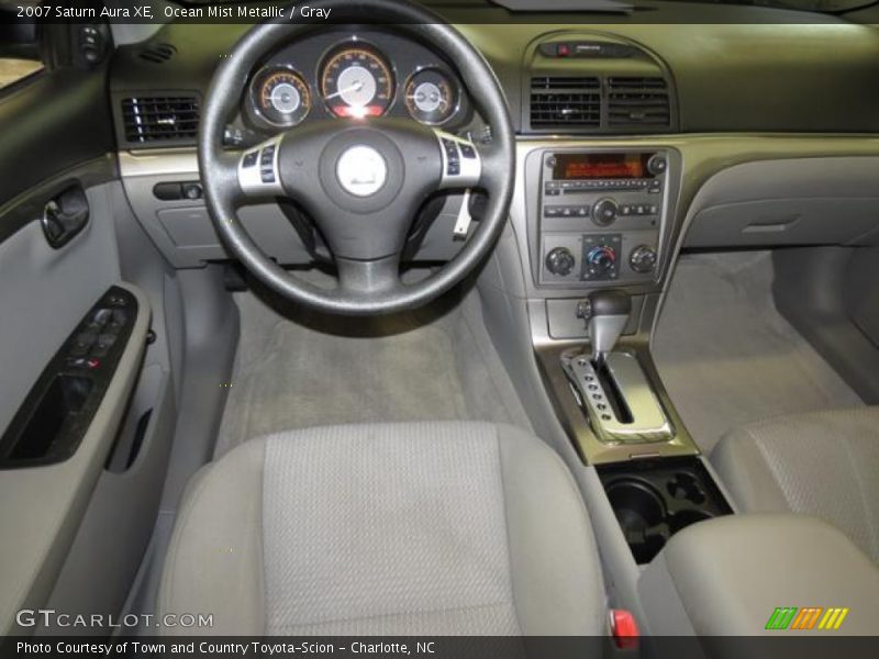Ocean Mist Metallic / Gray 2007 Saturn Aura XE