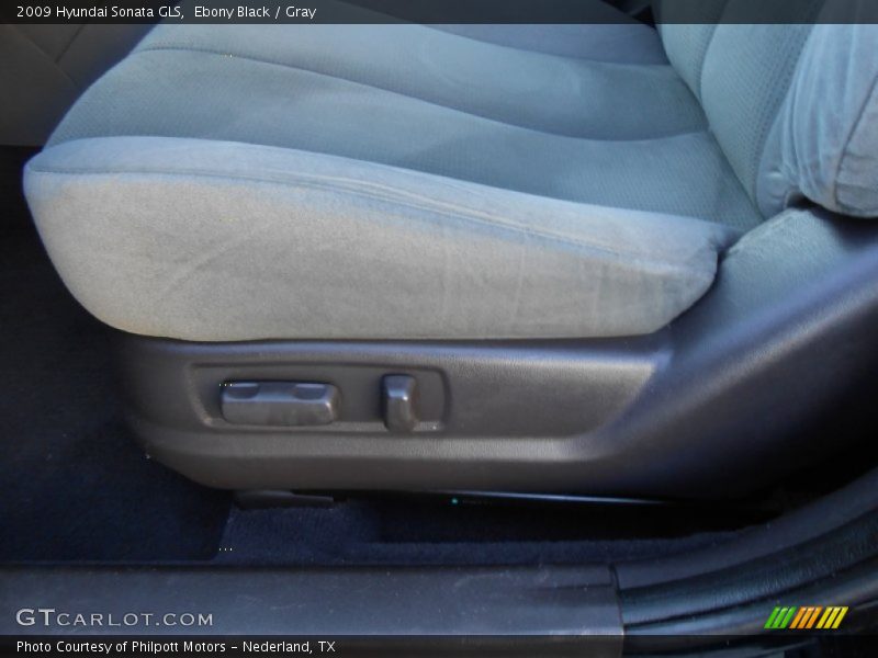 Ebony Black / Gray 2009 Hyundai Sonata GLS