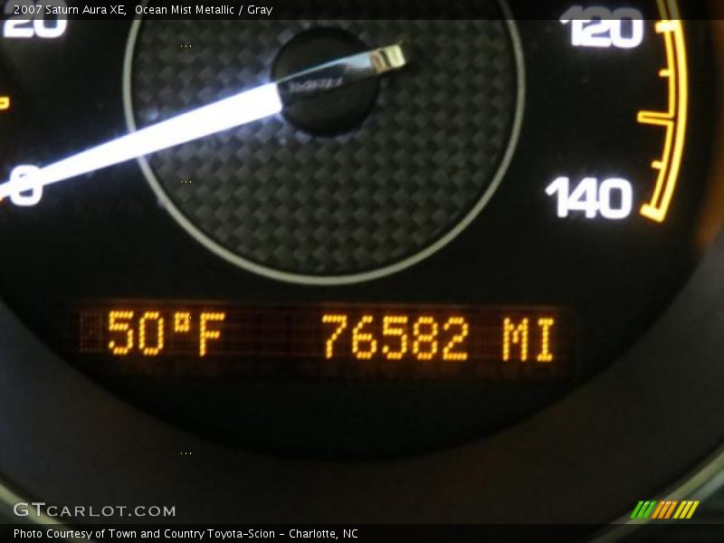 Ocean Mist Metallic / Gray 2007 Saturn Aura XE