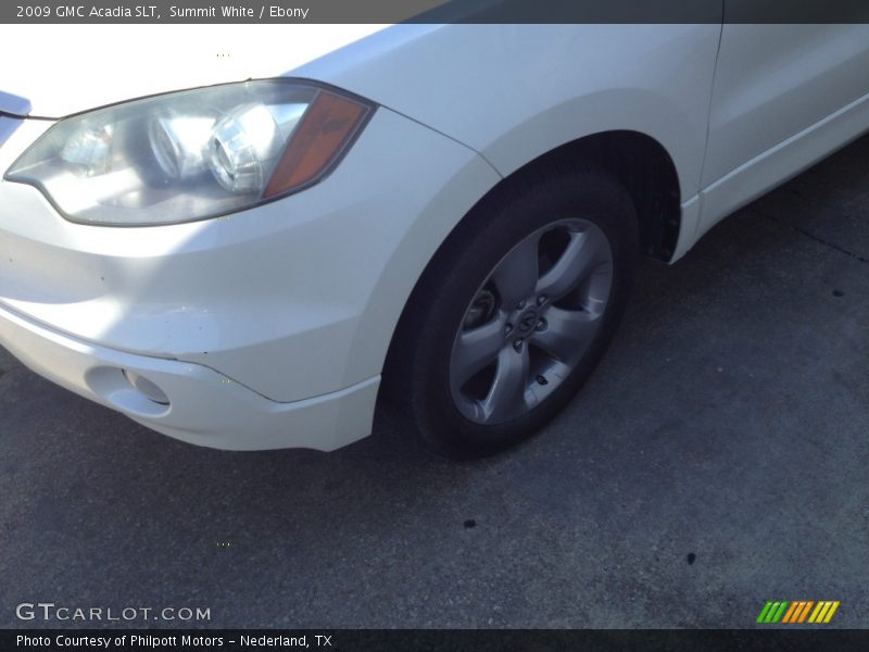 Summit White / Ebony 2009 GMC Acadia SLT