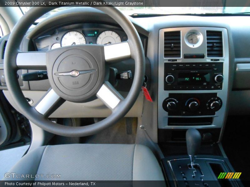 Dark Titanium Metallic / Dark Khaki/Light Graystone 2009 Chrysler 300 LX