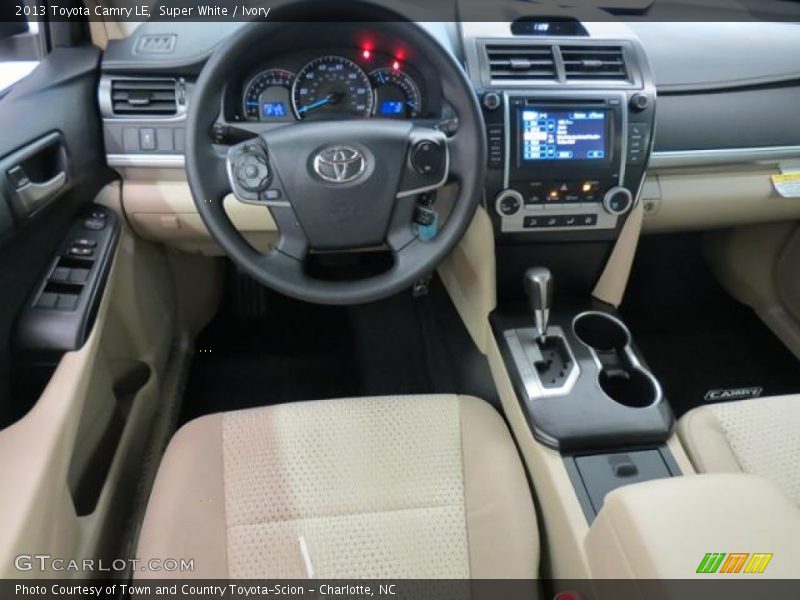 Super White / Ivory 2013 Toyota Camry LE