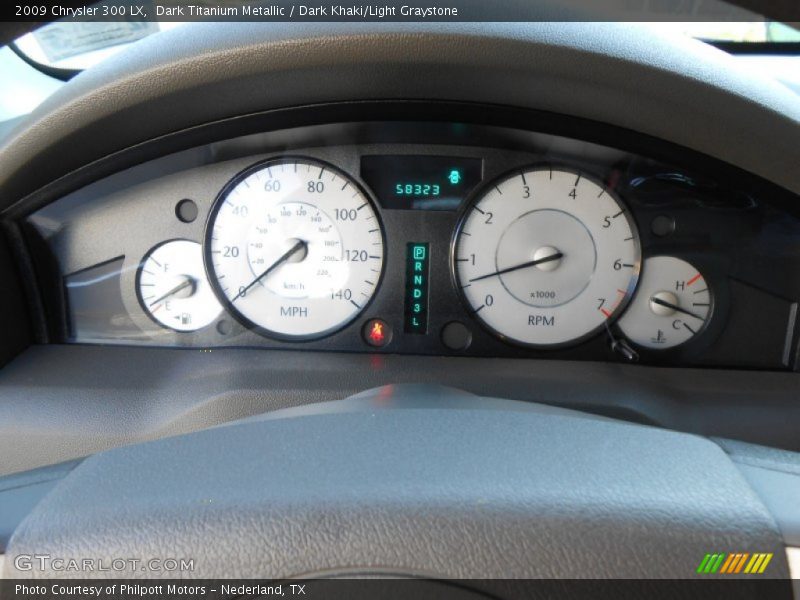Dark Titanium Metallic / Dark Khaki/Light Graystone 2009 Chrysler 300 LX