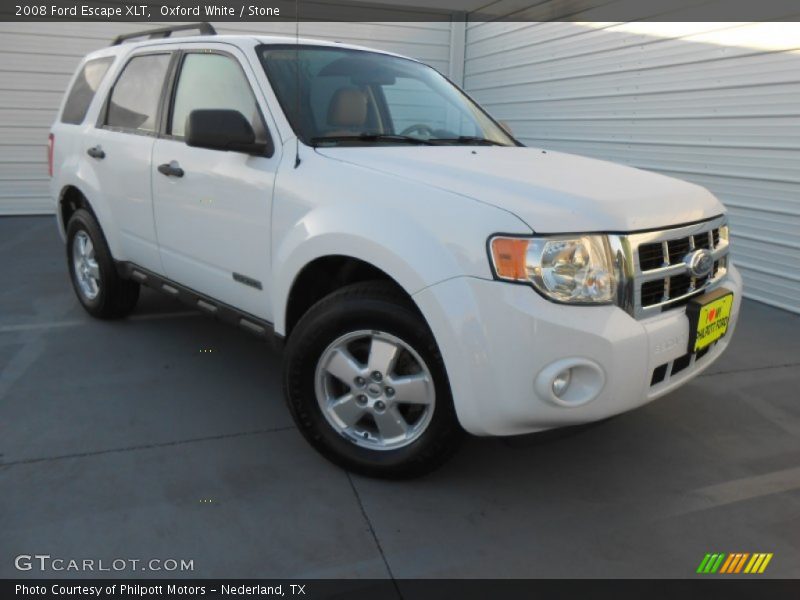 Oxford White / Stone 2008 Ford Escape XLT