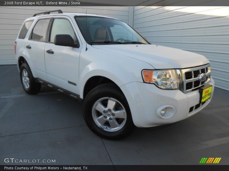Oxford White / Stone 2008 Ford Escape XLT