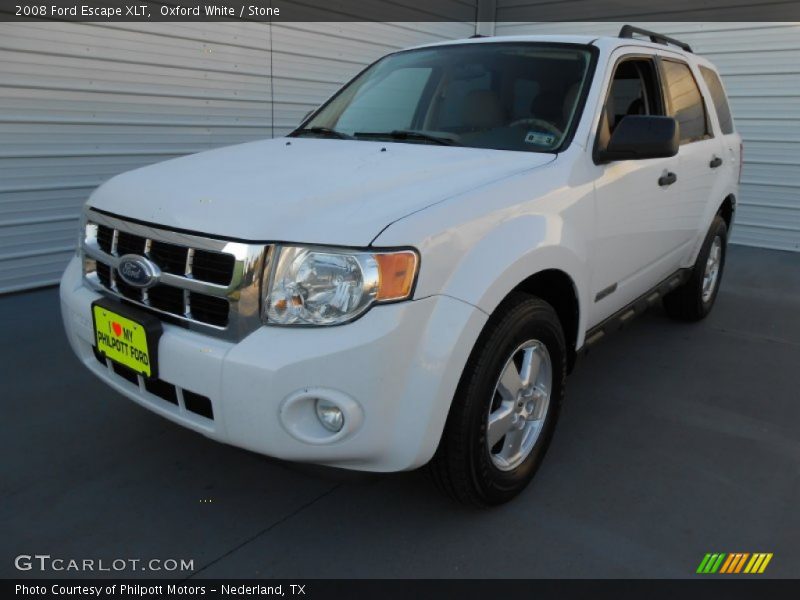 Oxford White / Stone 2008 Ford Escape XLT