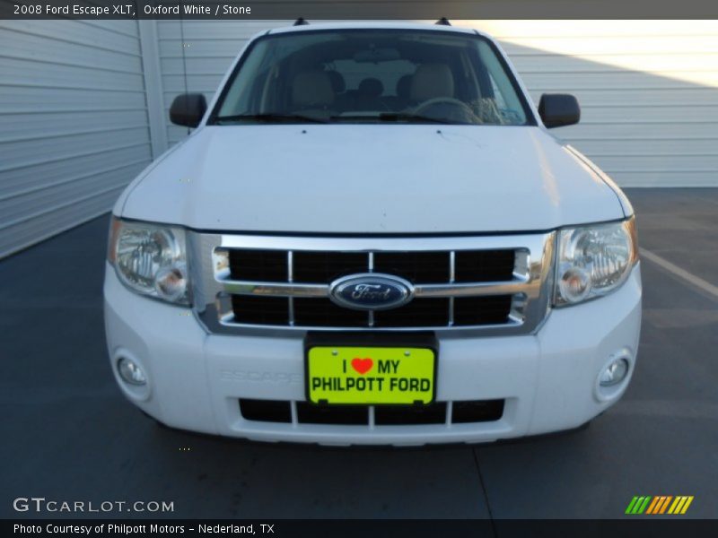 Oxford White / Stone 2008 Ford Escape XLT
