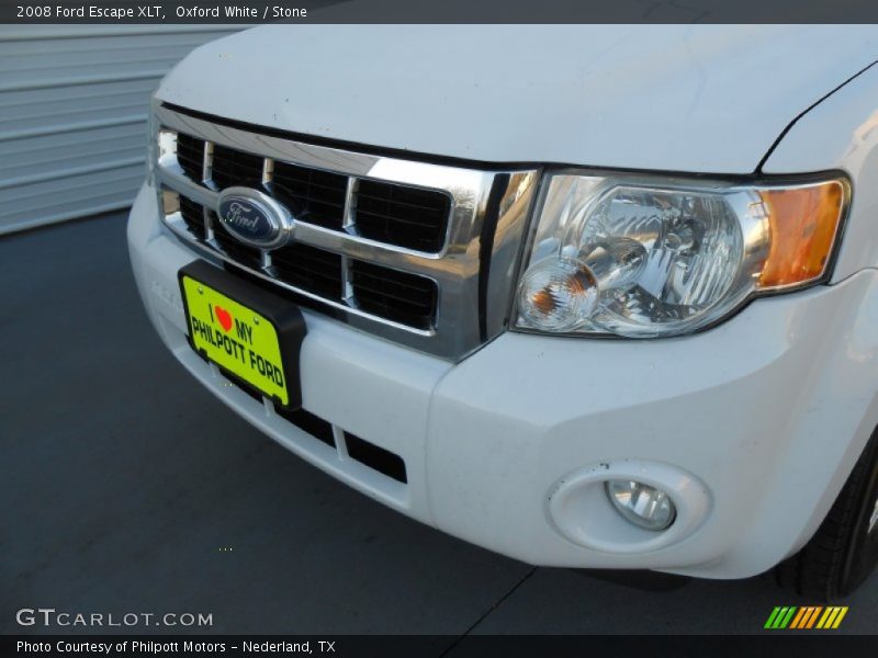 Oxford White / Stone 2008 Ford Escape XLT