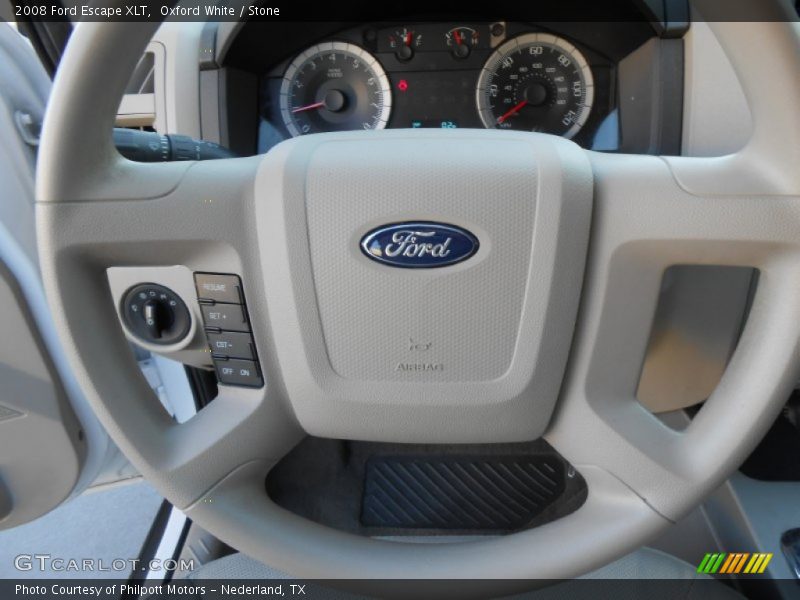 Oxford White / Stone 2008 Ford Escape XLT
