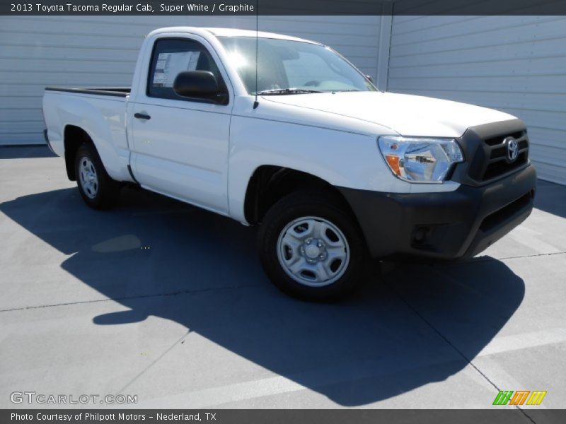 Super White / Graphite 2013 Toyota Tacoma Regular Cab