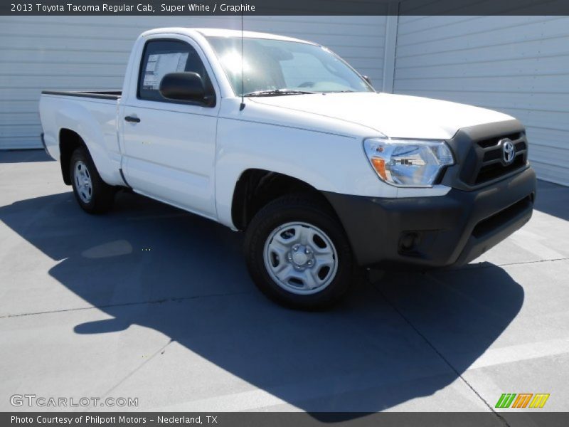 Super White / Graphite 2013 Toyota Tacoma Regular Cab