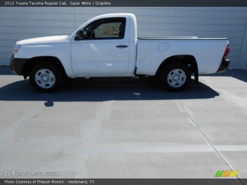 Super White / Graphite 2013 Toyota Tacoma Regular Cab