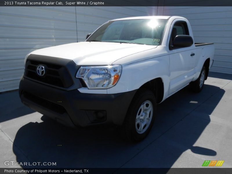 Super White / Graphite 2013 Toyota Tacoma Regular Cab