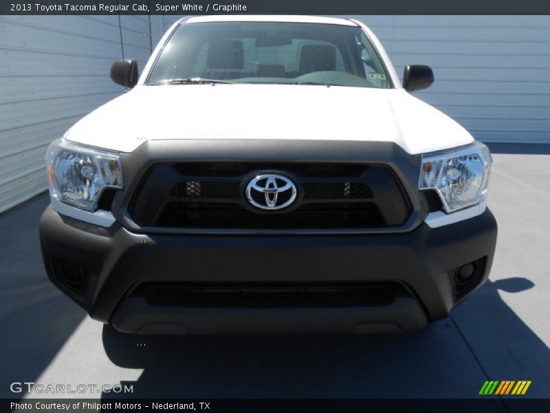 Super White / Graphite 2013 Toyota Tacoma Regular Cab