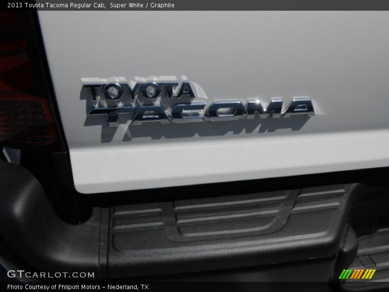 Super White / Graphite 2013 Toyota Tacoma Regular Cab