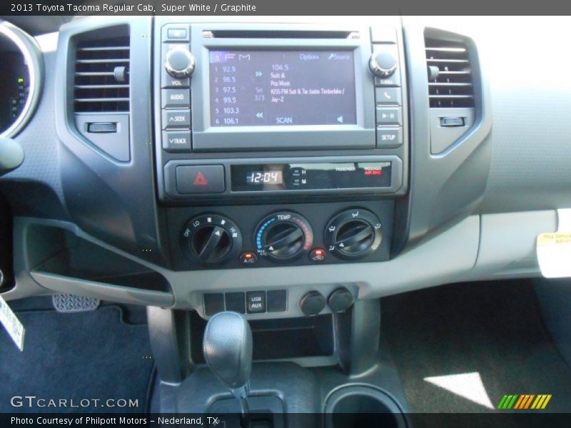 Super White / Graphite 2013 Toyota Tacoma Regular Cab