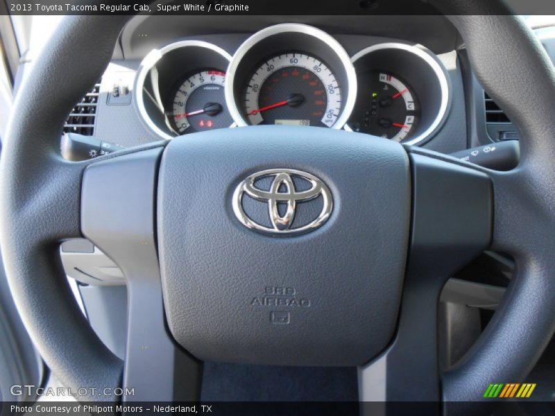 Super White / Graphite 2013 Toyota Tacoma Regular Cab