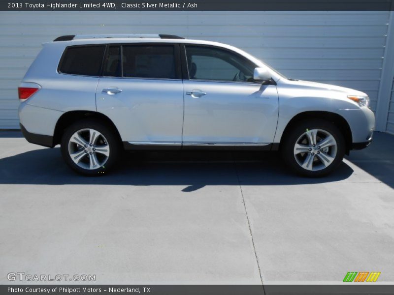 Classic Silver Metallic / Ash 2013 Toyota Highlander Limited 4WD
