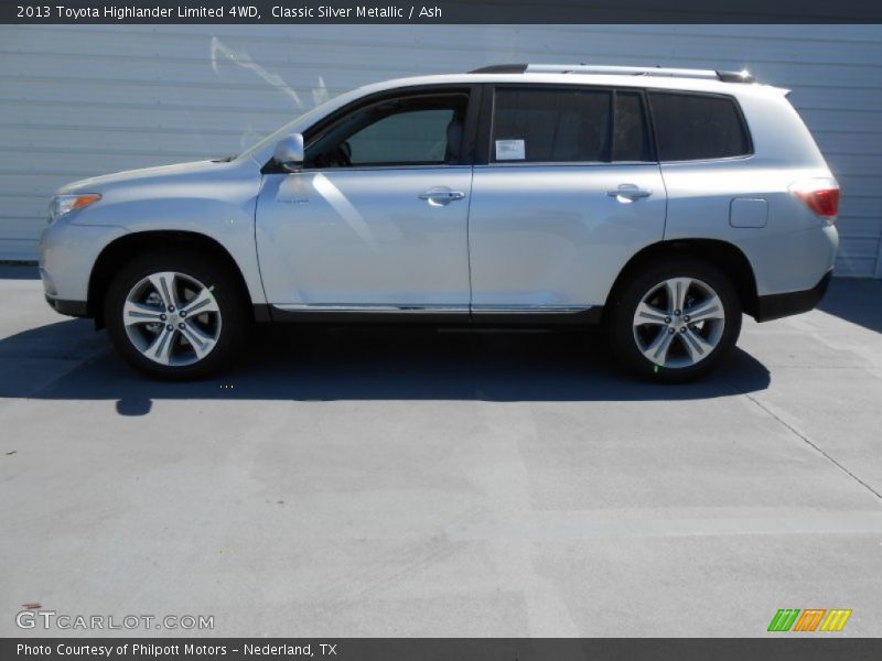 Classic Silver Metallic / Ash 2013 Toyota Highlander Limited 4WD