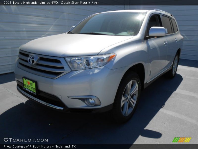 Classic Silver Metallic / Ash 2013 Toyota Highlander Limited 4WD