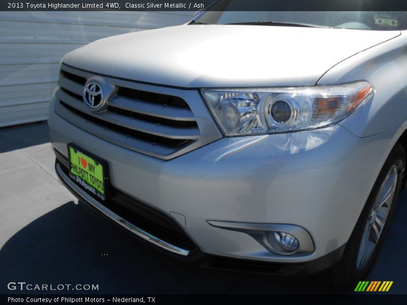 Classic Silver Metallic / Ash 2013 Toyota Highlander Limited 4WD