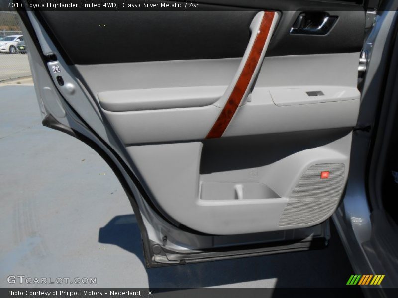 Classic Silver Metallic / Ash 2013 Toyota Highlander Limited 4WD