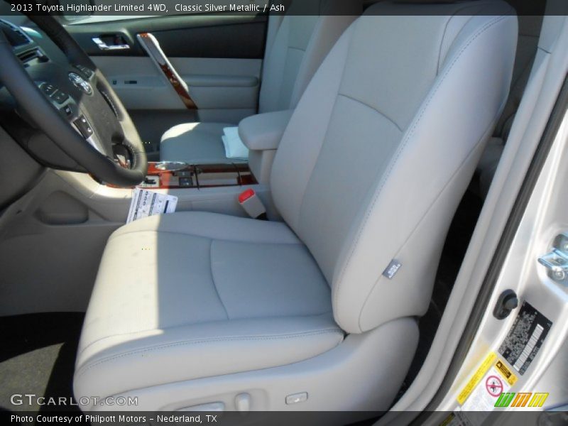 Classic Silver Metallic / Ash 2013 Toyota Highlander Limited 4WD