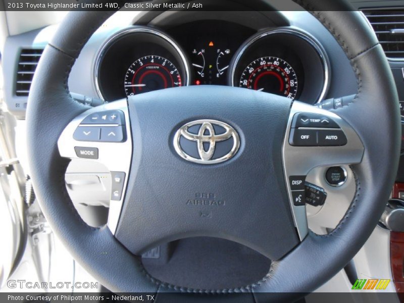 Classic Silver Metallic / Ash 2013 Toyota Highlander Limited 4WD