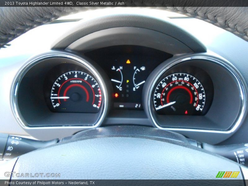 Classic Silver Metallic / Ash 2013 Toyota Highlander Limited 4WD