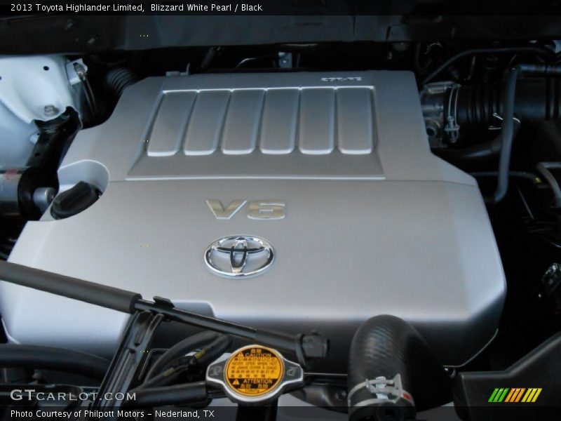 Blizzard White Pearl / Black 2013 Toyota Highlander Limited
