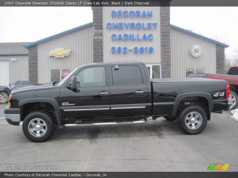 Black / Dark Charcoal 2007 Chevrolet Silverado 2500HD Classic LT Crew Cab 4x4