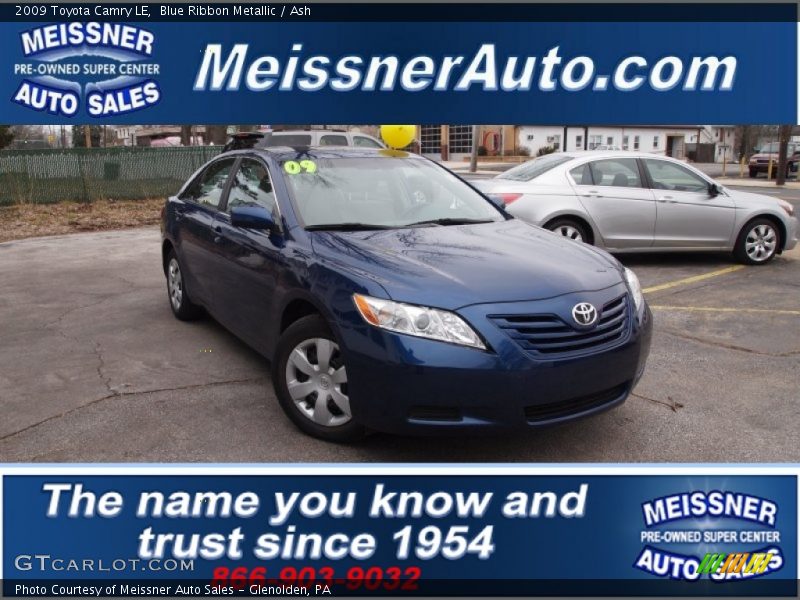 Blue Ribbon Metallic / Ash 2009 Toyota Camry LE