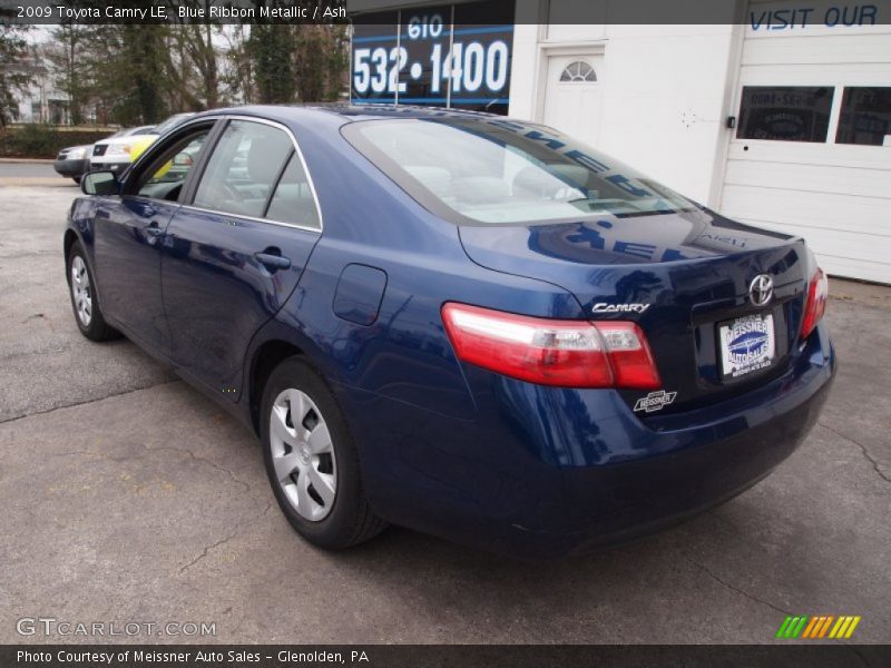 Blue Ribbon Metallic / Ash 2009 Toyota Camry LE