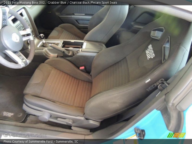 Front Seat of 2013 Mustang Boss 302
