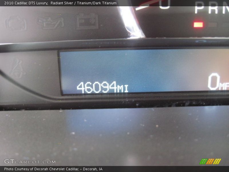 Radiant Silver / Titanium/Dark Titanium 2010 Cadillac DTS Luxury