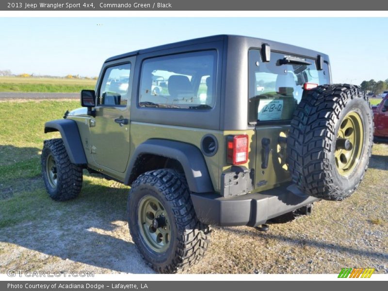 Commando Green / Black 2013 Jeep Wrangler Sport 4x4