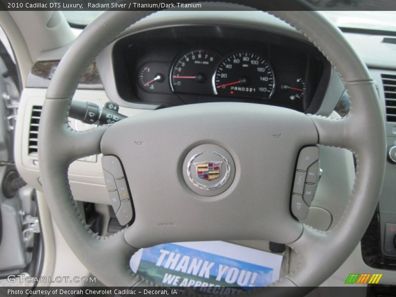Radiant Silver / Titanium/Dark Titanium 2010 Cadillac DTS Luxury