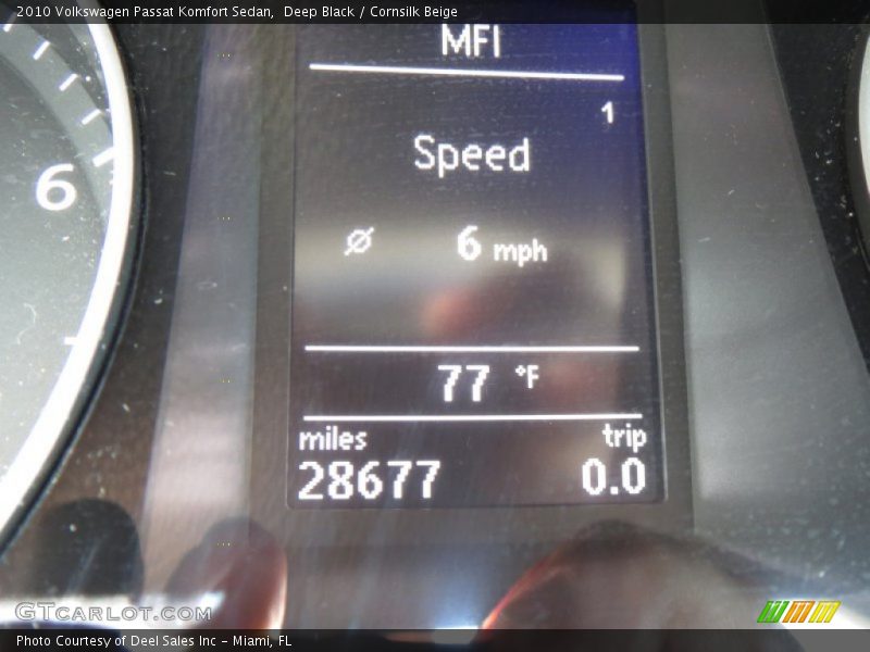 Deep Black / Cornsilk Beige 2010 Volkswagen Passat Komfort Sedan