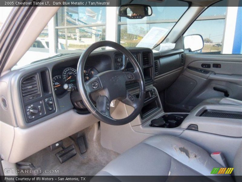 Dark Blue Metallic / Tan/Neutral 2005 Chevrolet Tahoe LT