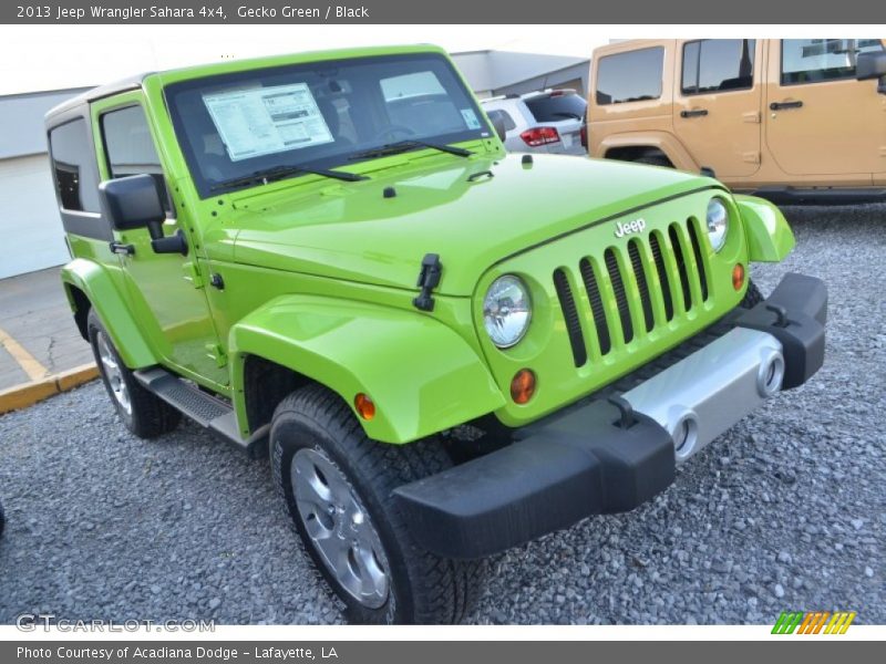 Gecko Green / Black 2013 Jeep Wrangler Sahara 4x4