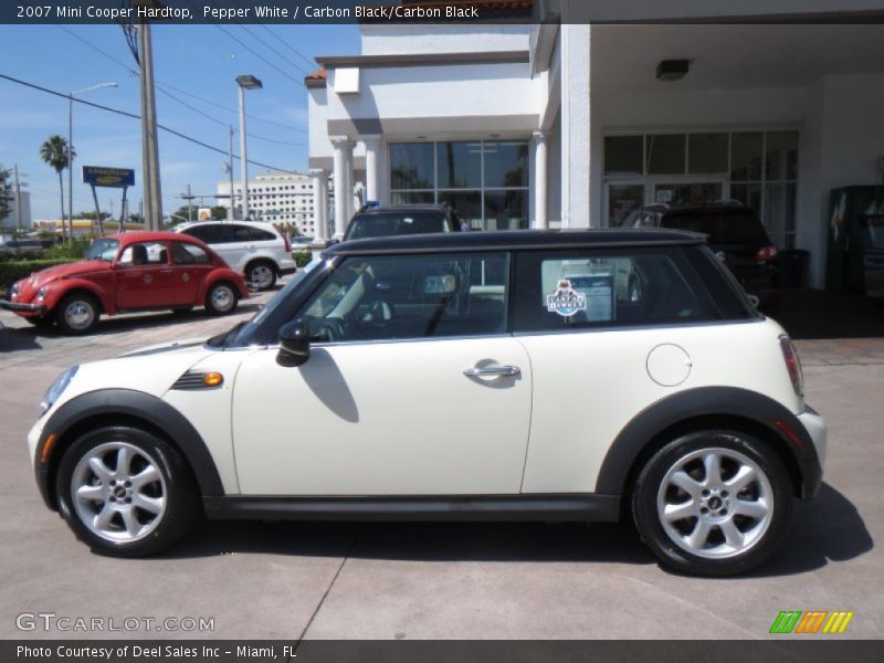 Pepper White / Carbon Black/Carbon Black 2007 Mini Cooper Hardtop
