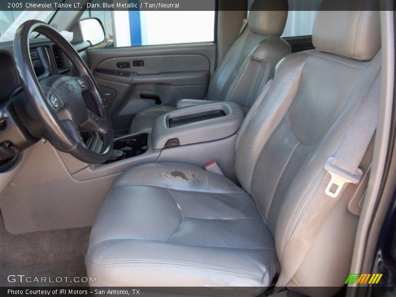 Dark Blue Metallic / Tan/Neutral 2005 Chevrolet Tahoe LT