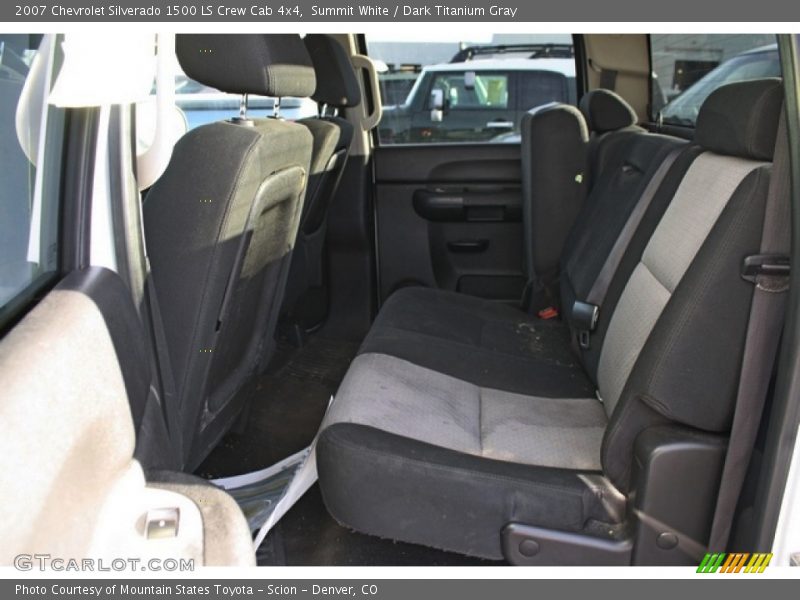 Summit White / Dark Titanium Gray 2007 Chevrolet Silverado 1500 LS Crew Cab 4x4
