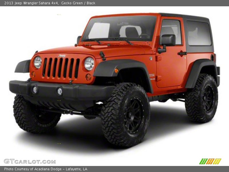 Gecko Green / Black 2013 Jeep Wrangler Sahara 4x4