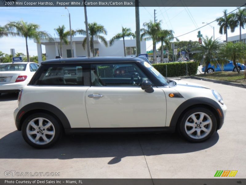 Pepper White / Carbon Black/Carbon Black 2007 Mini Cooper Hardtop