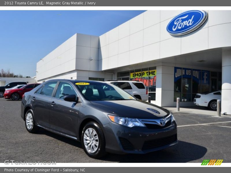 Magnetic Gray Metallic / Ivory 2012 Toyota Camry LE