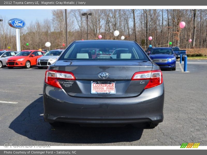 Magnetic Gray Metallic / Ivory 2012 Toyota Camry LE