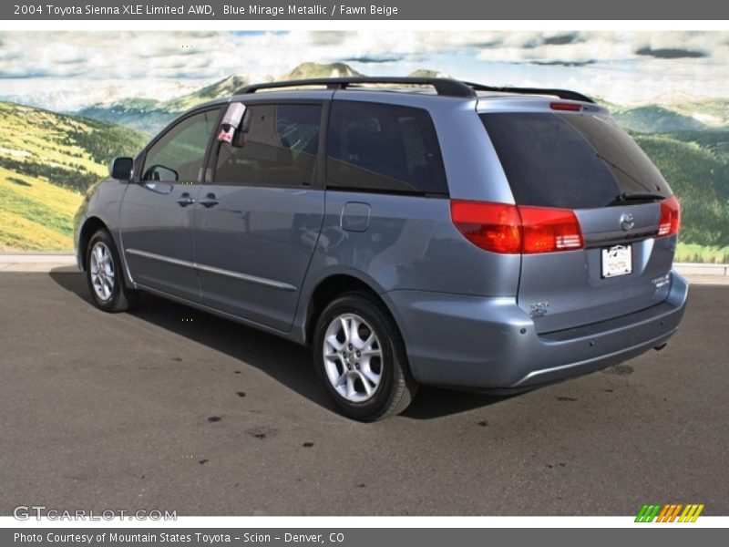 Blue Mirage Metallic / Fawn Beige 2004 Toyota Sienna XLE Limited AWD